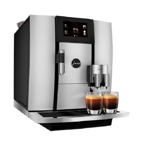 Jura Giga 6 Automatic Coffee Machine with P.E.P. (Silver) Bundle with 2 Cup and Saucer Sets, Filter, Large and Small Canisters (6 Items)